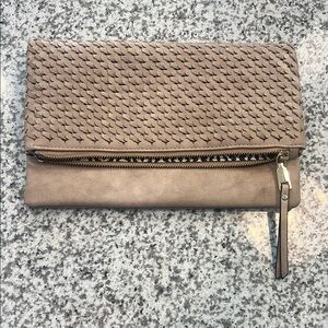 Elegant Tan Clutch Bag